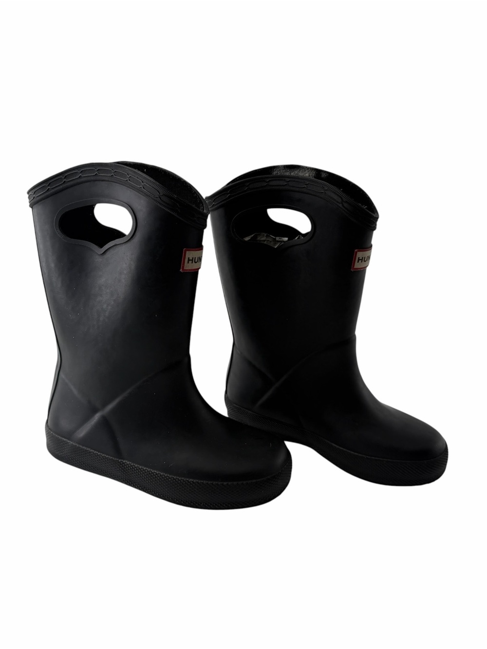 Hunter Kids Navy Rubber Pull-On Rain Boots Gorpcore Playful Preppy Fall Size 8 - Picture 2 of 11